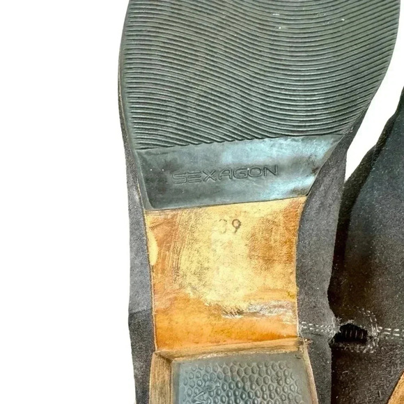 Woman by Common Projects Suede Zipper Ankle Boots in Charcoal Sz:39 - Picture 10 of 10